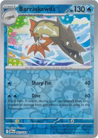 Destined Rivals Barraskewda #63/182 reverse holo